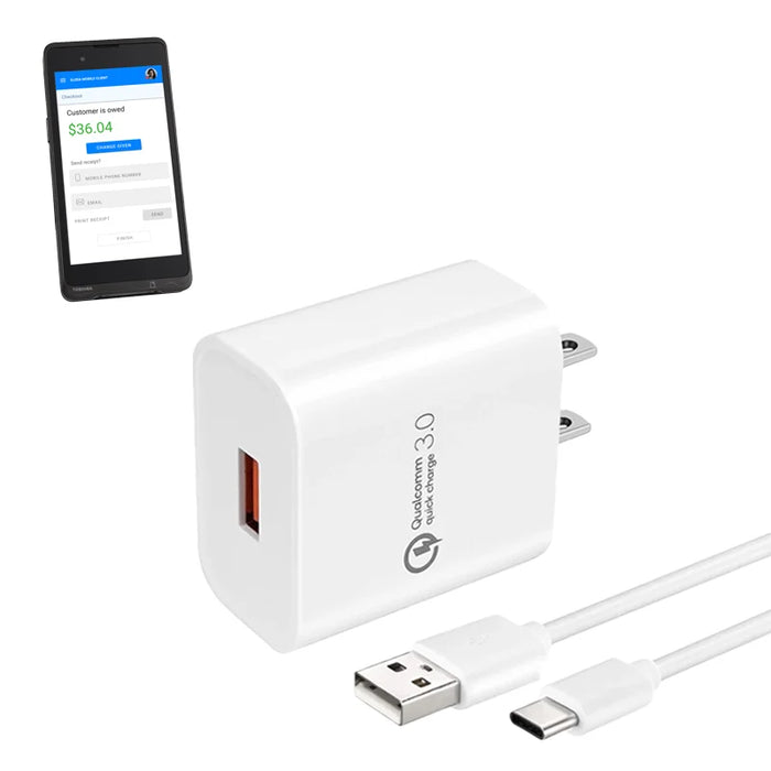 Wall Charger for Toshiba TCx M1 Mobile Handheld POS