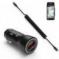 38W Verifone POS Terminal Car Charger with USB-C Coiled Cable | Agoz