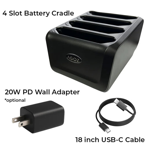4-Slot Zebra TC77 Battery Charger Cradle