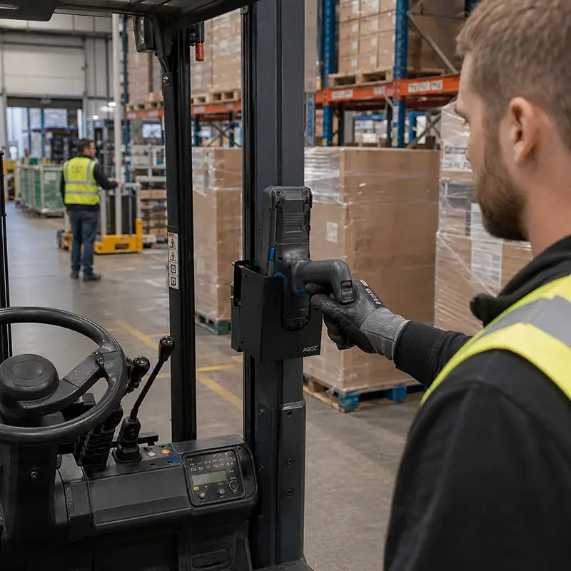 Position Cognex DataMan 8700 Readers for Forklift-Based Barcode Work