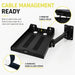 AgozTech Zebra printer Zd411  wall mount shelf with cable holes and hook and loop straps for cable management