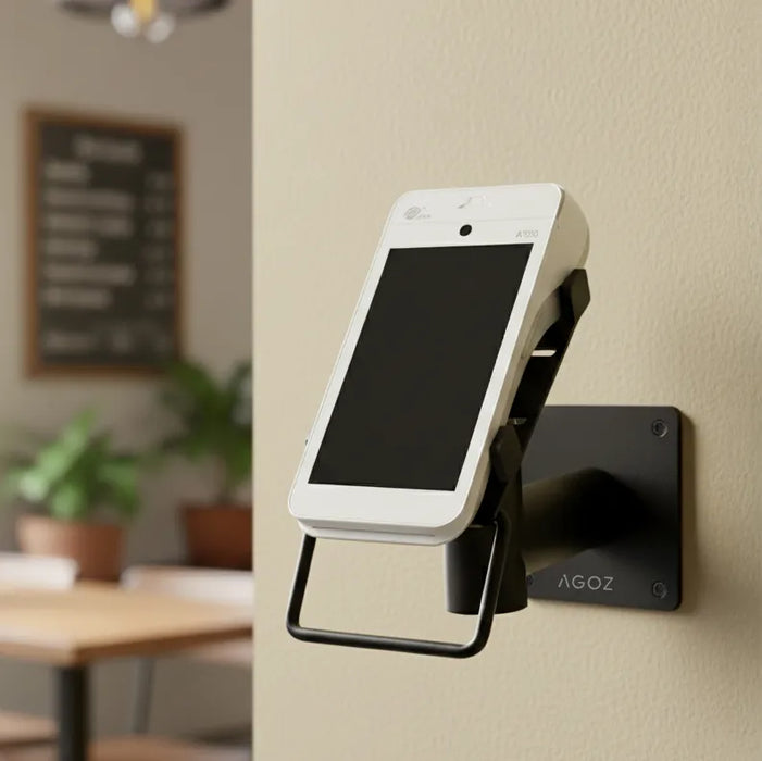 Adjustable Metal Swivel POS Wall Mount Stand for PAX A35 PINPad