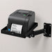 AgozTech Brother printer wall mount shelf with black stainless steel tray and industrial arm mount