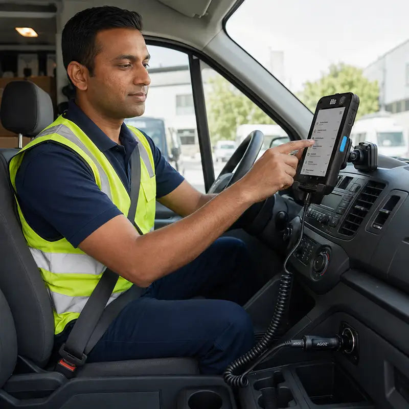 Keep Elo Mobile Devices Powered During Vehicle-Based Operations