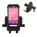 Cipherlab mobile scanner secured in an AgozTech air vent vehicle cradle mount with angled vent holder attachment.