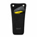 Black Agoz mountable scanner case holding a Cognex barcode scanner with yellow device accents.