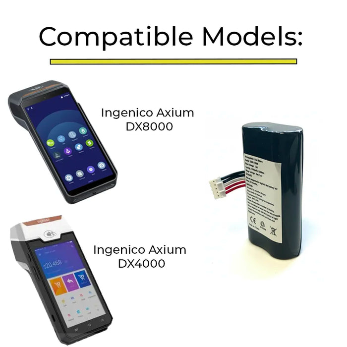 AGOZ Ingenico Axium DX4000 Replacement Battery