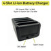 4-Slot Zebra TC70 / TC70x Battery Charger Cradle