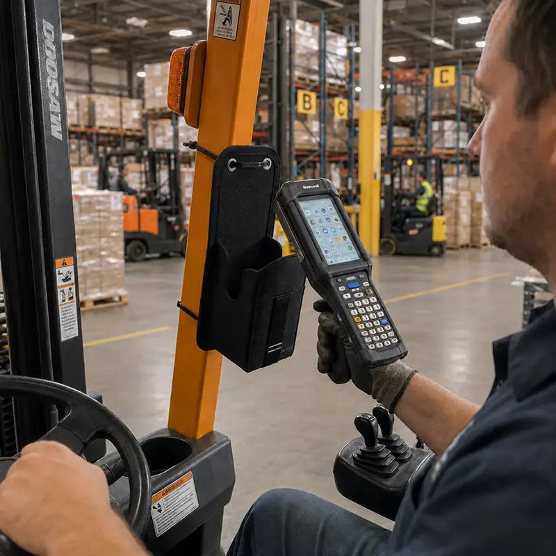 Control Honeywell Scan Gun Placement During Forklift Work