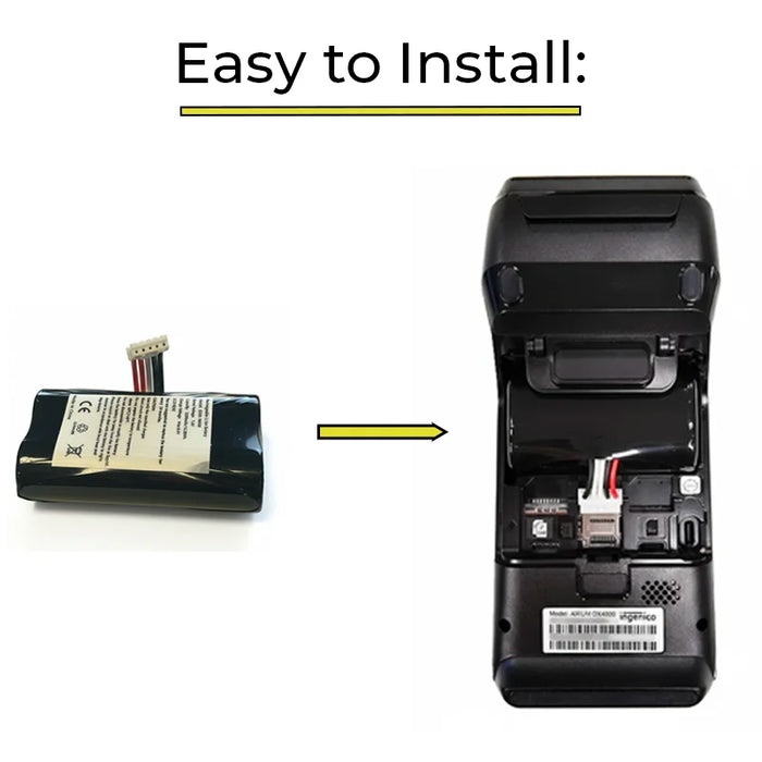 AGOZ Ingenico Axium POS Terminal Replacement Battery