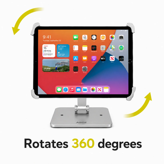 Heavy-Duty Countertop Rhino Tablet Stand - Low-Profile