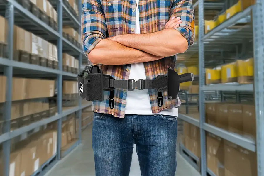 Mobile Printer Waist Belt with Trigger-Handle Case