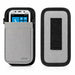Gray Panasonic Toughbook waist belt pouch shown with front device access and rear belt loop detail for warehouse and inspection workflows.