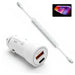 38W Fast Car Charger & USB-C Coiled Cable for Rhino Tablets