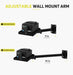 AgozTech adjustable wall mount arm for Star Micronics printer shelf shown retracted and extended