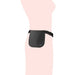 Side profile showing Agoz server apron pouch positioned at the waist for Stripe Reader S700 and S710