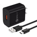 Wall Charger Adapter with USB-A to C Cable
