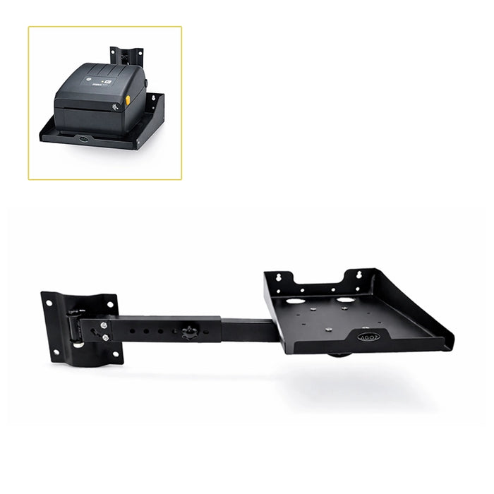 Zebra ZD421 Printer Tray Wall Mounted Stainless Steel Swing Arm