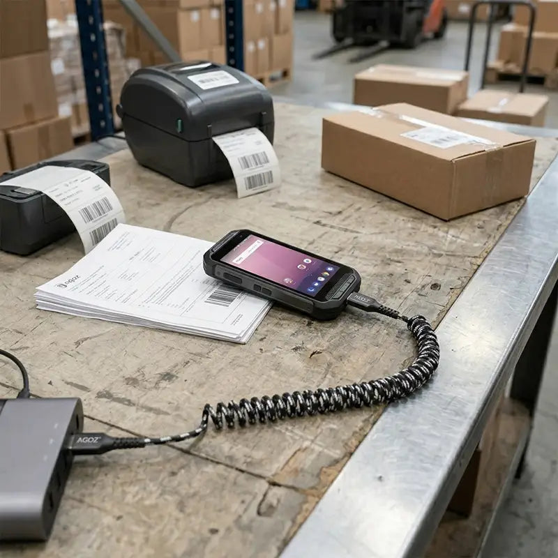 Fit and Function for Zebra Coiled Charging Cable