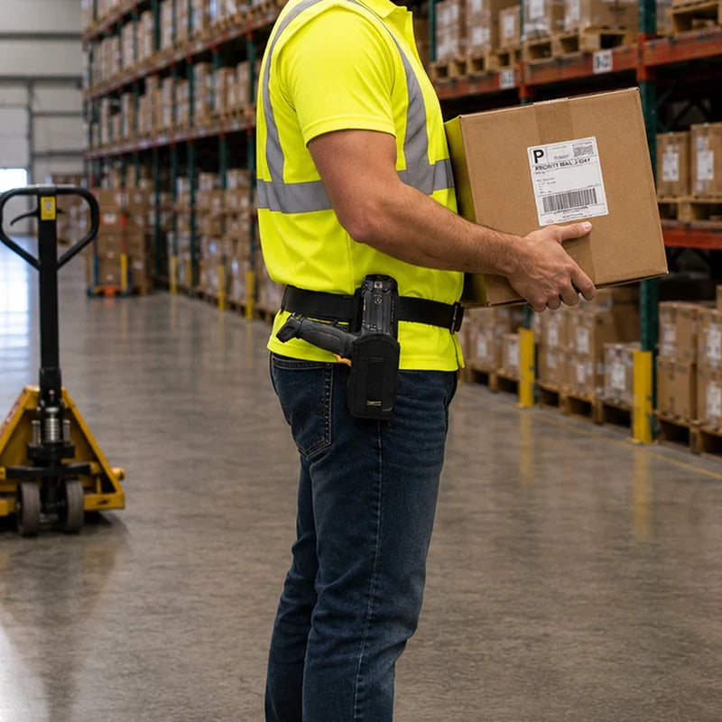 Support Waist-Mounted Janam Scanner Carry for Mobile Teams