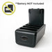 4-Slot Zebra TC7x Scanner Battery Charger Cradle