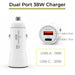 38W Fast Car Charger & USB-C Coiled Cable for Zebra Rugged Tablets
