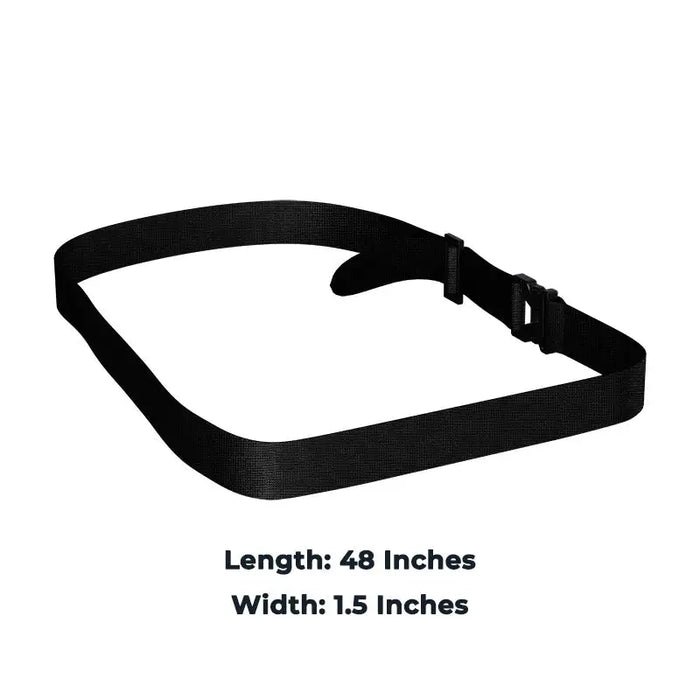 Adjustable waist belt for Rugged myPOS Payment Terminal Holster with 48-inch length and 1.5-inch width