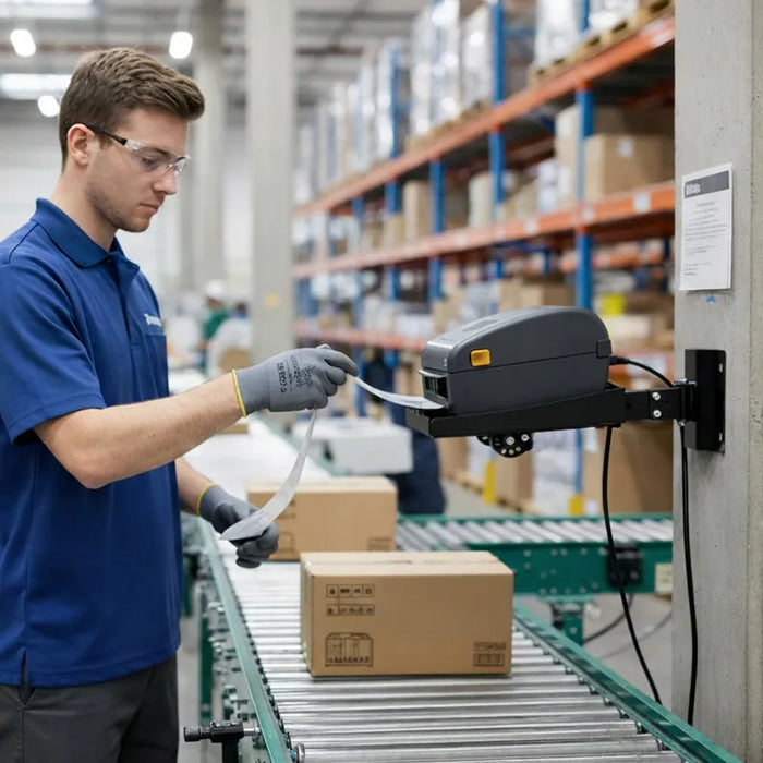 Stainless Steel Wall Mount Shelf for Zebra Label Printer - AgozTech