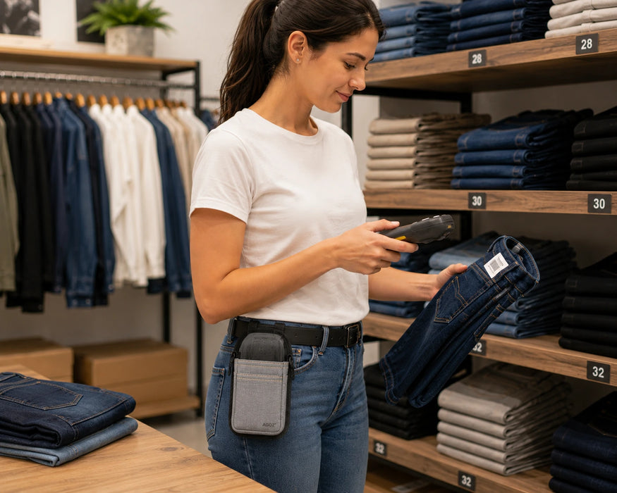 Small Case with Waist Belt for Zebra Barcode Scanner