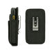 AgozTech black holster case for Zebra TC78 handheld mobile computer, side and back view