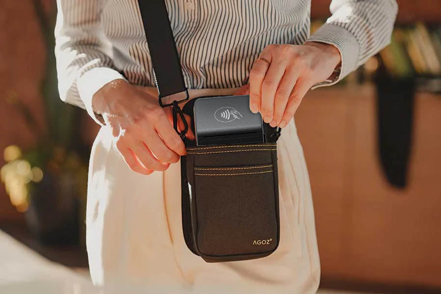 Mobile POS Holster with Sling/Waistbelt; Verifone; Ingenico; Adyen; 