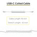 38W Fast Car Charger and USB-C Coiled Cable for Castles Mobile POS