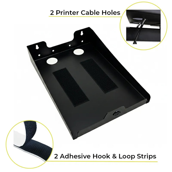 Zebra ZD421 Printer Tray Wall Mounted Stainless Steel Swing Arm