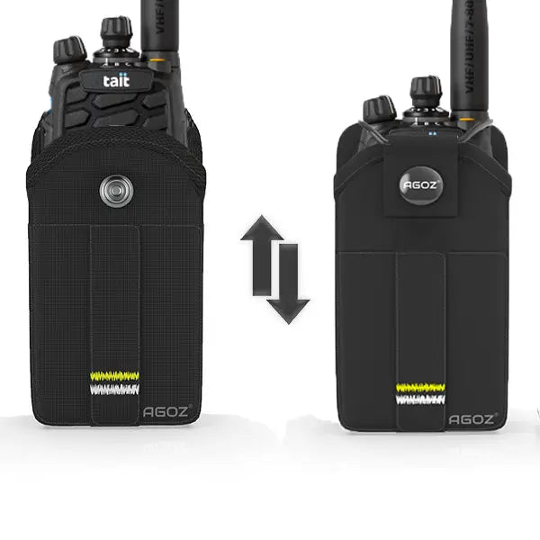 Adjustable AgozTech radio case designed to fit Tait multiband portable radio devices

