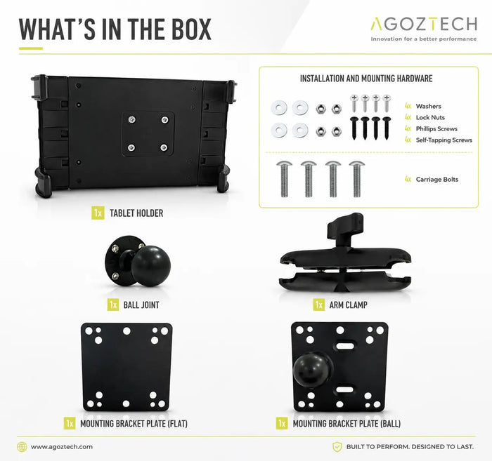 AGOZ Rhino Tablet Forklift Mount Holder