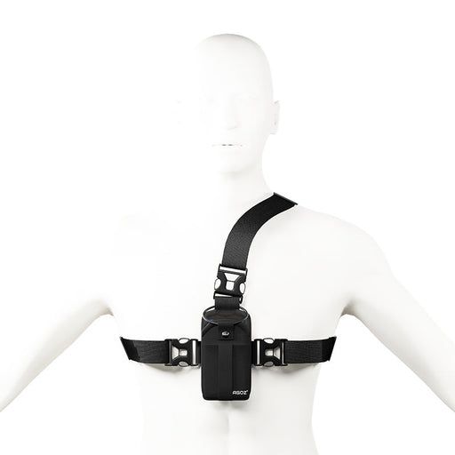 Construction Worker's Chest Harness Holster for Mobile Devices